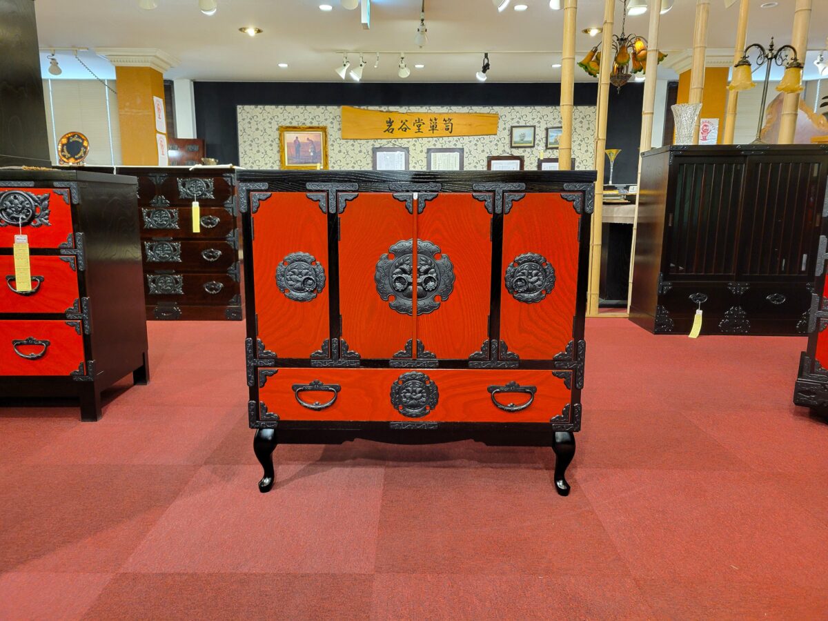 Sale 岩谷堂箪笥　チェストキャビネット 猫脚キャビネットⅡ型（赤黒） | 岩谷堂箪笥｜ショールーム【公式】