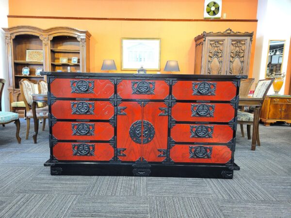 新横長タンスＢ（赤黒）